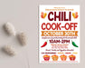 Fall Chili Cook-Off Flyer Template | Autumn Cooking Competition Poster ...