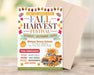 Customizable Fall Harvest Festival Flyer Template | Fall Fest Pumpkins Party Poster