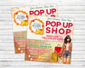 Editable Rustic Autumn Pop Up Shop Flyer