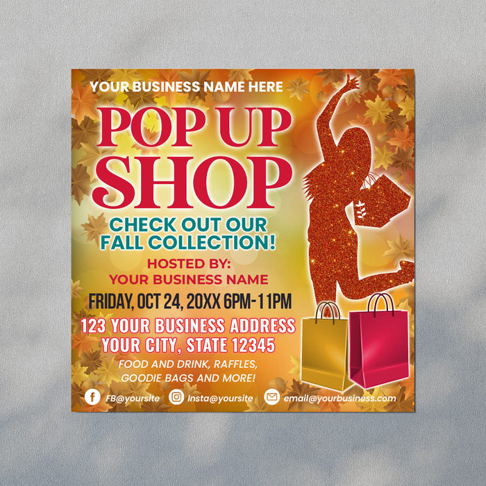 Fall Pop Up Market Flyer