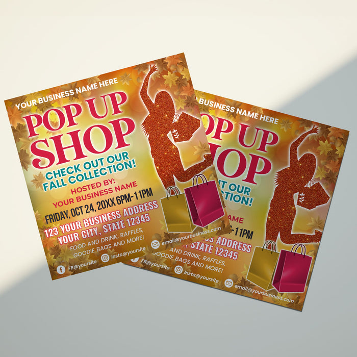 Fall Pop Up Market Flyer