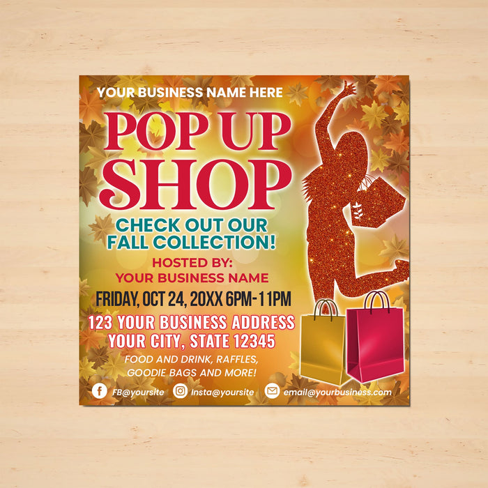 Fall Pop Up Market Flyer