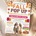 Editable Fall Market Pop-Up Shop Flyer