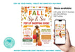 Printable Fall Pop-Up Shop Flyer Editable Design