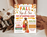 Printable Fall Pop-Up Shop Flyer Editable Design