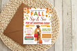 Printable Fall Pop-Up Shop Flyer Editable Design