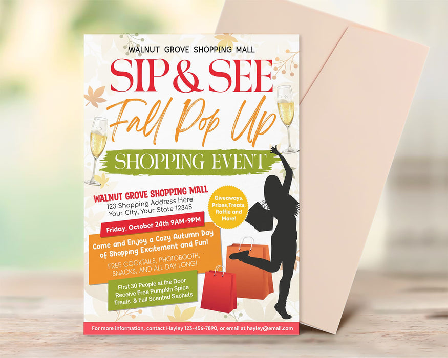 Fall Market Pop-Up Event Flyer Printable