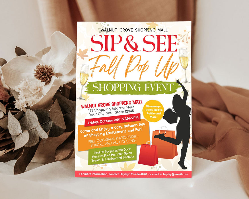 Fall Market Pop-Up Event Flyer Printable