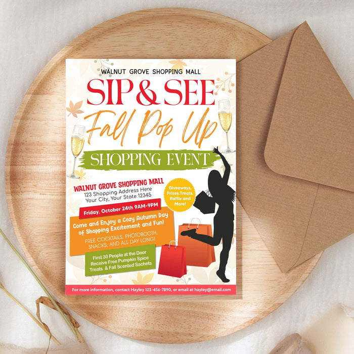 Fall Market Pop-Up Event Flyer Printable