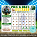 Football Team Fundraiser Printable Calendar