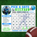 Editable Football Donation Calendar Template