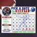 Custom Football Fundraising Tracker Calendar