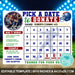 Custom Football Fundraising Tracker Calendar