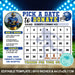 Football Pick A Date To Donate | Rugby Fundraising Donation Calendar Template
