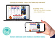 Team Sports Football Player Donation Calendar | Pick a Date to Donate Rugby Fundraiser Template