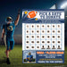 DIY Football Pick A Date To Donate Template | Rugby Fundraising Donation Calendar
