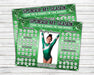 Green Sparkle Gymnastics Donation Calendar Editable Template