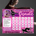 Gymnast Pick A Date To Donate Calendar | Gymnastics Themed Fundraising Donation Template