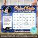 Customizable Gymnastics Pick a Date to Donate | Gymnast Fundraising Donation Calendar Template