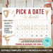 Minimalist Gymnastics Donation Calendar Template | School Gymnast Pick a Date to Donate School Fundraiser