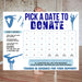 Minimalist Gymnastics Themed Pick a Date to Donate Fundraising Calendar | Editable Gymnast Team Fundraiser Pay The Date Template