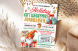 Gift Wrapping Event Fundraiser Flyer Template | Christmas Holiday Fundraising Invite