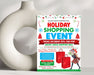 Editable Holiday Pop-Up Event Flyer for Shopping