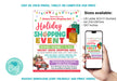 Printable Holiday Pop-Up Event Flyer Editable Template