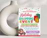 Printable Holiday Pop-Up Event Flyer Editable Template