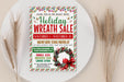 Holiday Wreath Sale Flyer Template | Christmas Sale Fundraising Event Invite