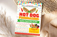 DIY Hotdog Fundraiser Flyer | School Fundraising Event Flyer Template
