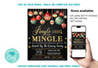 Printable Jingle and Mingle Christmas Invite