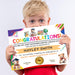 Kindergarten School Graduation Diploma Template | Kinder, Preschool and Any Grade Diploma Certificate