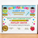 Kids School Graduation Diploma Certificate Template | Kindergarten, Preschool And Any Grade Diploma Template