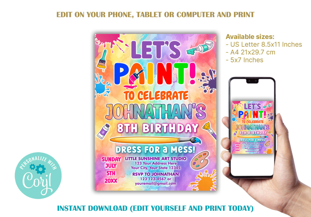 Editable Tie Dye Welcome Sign Tie Dye Birthday Sign Girl Craft Birthda -  Design My Party Studio
