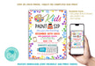 DIY Kids Paint and Sip Flyer Template | Kids Painting Party Event Invitation