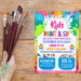 Kids Sip and Paint Party Event Flyer Template | Painting Party  Event For Kids Invite Poster