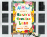 DIY Luau Welcome Sign Template | Hawaiian-Themed Party Sign