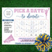 Pastel Cheerleader Minimalist Donation Calendar