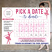 Pastel Dance Theme Minimalist Donation Calendar