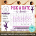 Soft Pastel Minimalist Dance Donation Calendar Printable