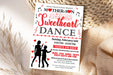 Mother and Son Dance Flyer Template | Valentine's Day Sweetheart School Dance Invite