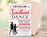 DIY Mother Son School Sweetheart Dance Ticket  and Flyer Template | School Valentine's Dance Bundle