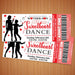 DIY Mother Son School Sweetheart Dance Ticket  and Flyer Template | School Valentine's Dance Bundle