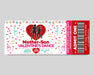 DIY Mother Son Valentine's Day Dance Ticket and Flyer Bundle | School Heart Day Dance Template