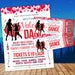 Customizable Mother Son Valentine's Day Dance Ticket and Flyer | School Heart Day Dance Bundle