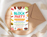 Customizable Block Party Barbecue Invitation Template | BBQ Neighborhood Backyard Party Flyer Invite