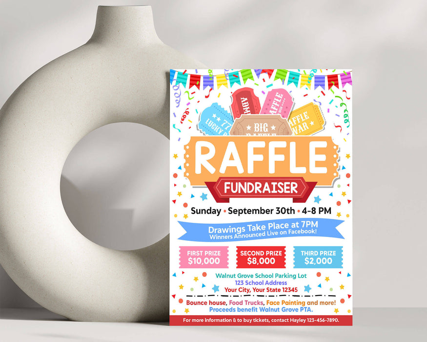 Raffle Prize Poster Template