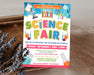 Customizable Science Fair Flyer Template | School Event Academic Festival Flyer Invite