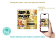 Customizable Sip and Paint Party Event Flyer Template | Art Painting Themed Flyer Invitation